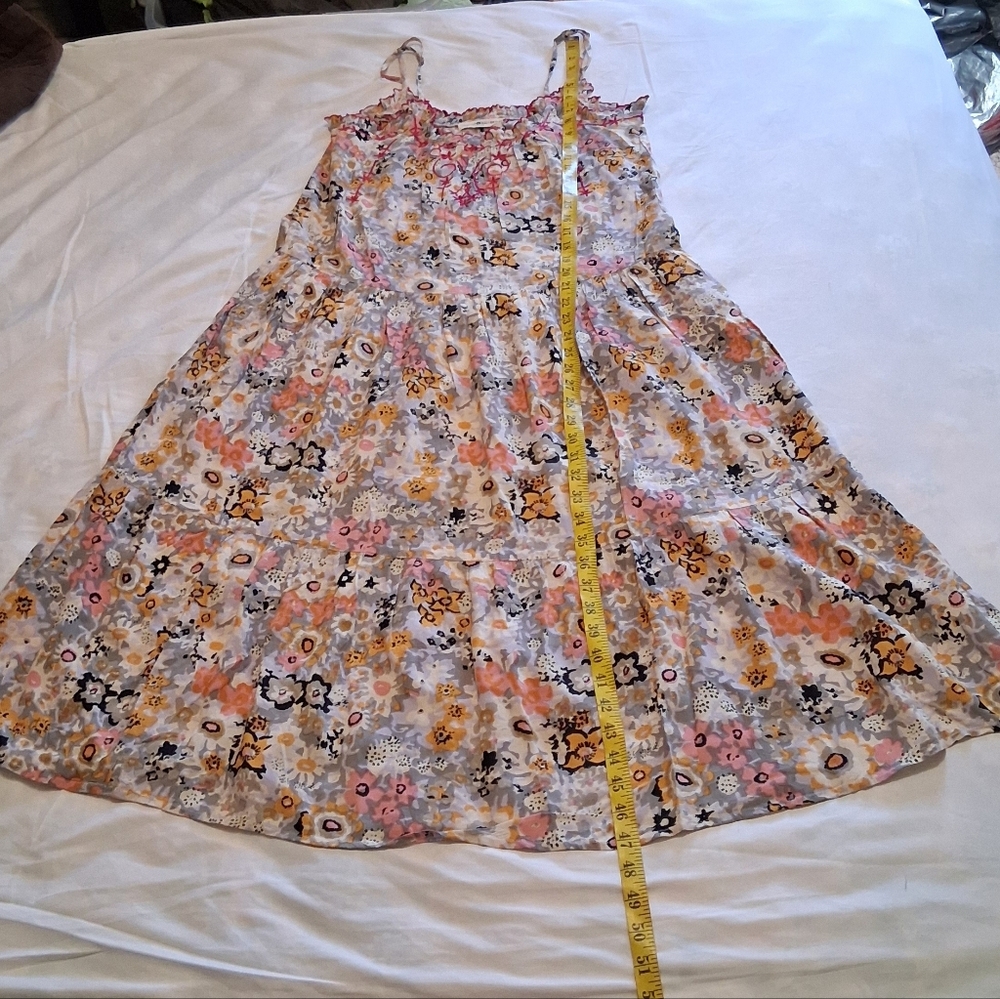 Natural Life Floral Embroidered Harley Sundress Bohemian Hippie Femenine SzXS/S - Picture 7 of 16